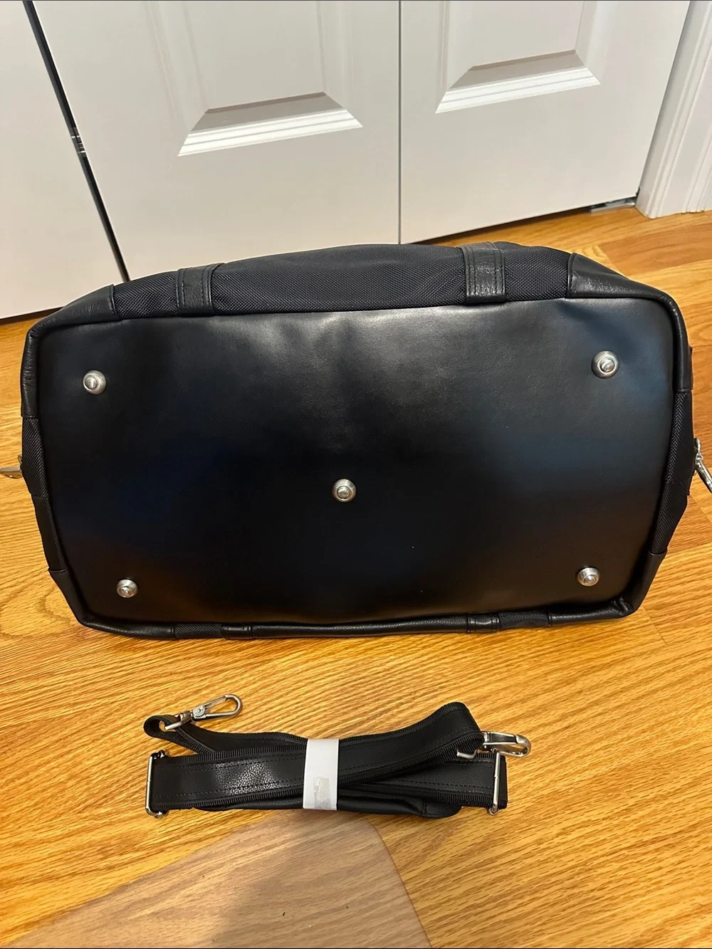 Cutter & Buck Black Duffel Bag with Detachable Shoulder Strap